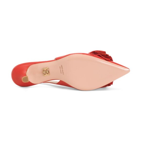 BEAUTIISOLES Made In Italy Leather Fiorella Slingback Pumps - Picture 3 of 3